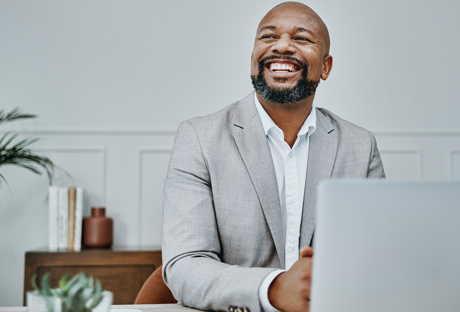 man on a laptop